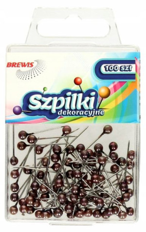 Szpilki Dekoracyjne Brewis 22mm 100 Sztuk Brązowe