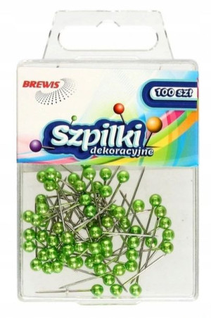 Szpilki Dekoracyjne Brewis 22mm 100 Szt. J.zielone