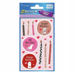 Naklejki Papierowe - Birthday Z-design 57076