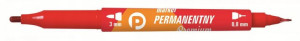 Marker Permamentny Tetis Km501 Dwustronny Czerwony