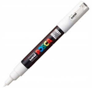 Marker Posca Pc-1m Uni Z Farbą Plakatową Biały
