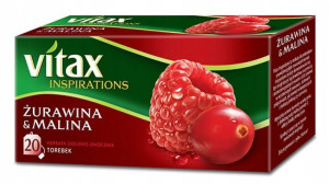 Herbata Vitax Inspirations Żurawina Z Maliną 20szt