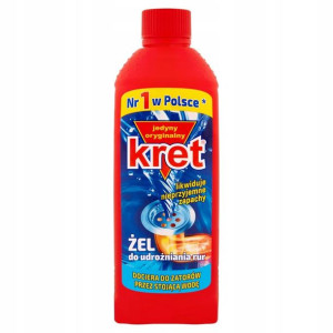 Udrażniacz Do Rur W Żelu Oryginal 500g Kret