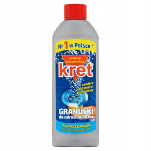 Udrażniacz Do Rur W Granulkach Oryginal 400g Kret