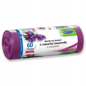 Worki Na Śmieci Z Uszami 60l 16 Szt Lawenda Stella