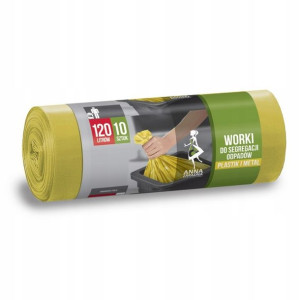 Worki Na Śmieci Plastik 120l 10 Szt Anna Zaradna