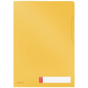 Folder A4 Z Kieszonką Na Etykietę Żółty Leitz Cosy