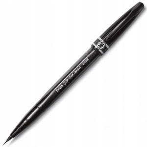 Pędzelek Brush Signpen Artist Sesf30 Czarny Pentel