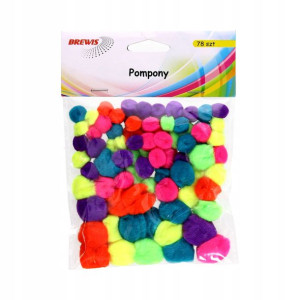 Pompony Brewis Pom03 Neonowe 78 Sztuk