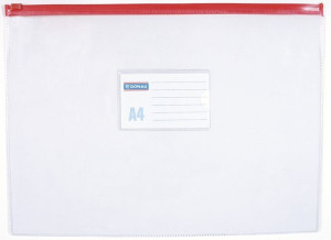 Torebka z suwakiem DONAU PVC A4 transparentna