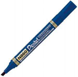 Marker Permanentny N860 Ścięty Niebieski Pentel