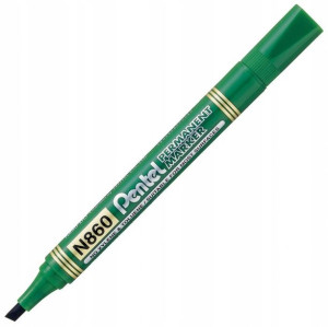 Marker Permanentny N860 Ścięty Zielony Pentel