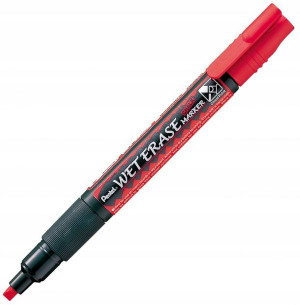 Marker Kredowy Ścięty Gruby Smw26 Czerwony Pentel
