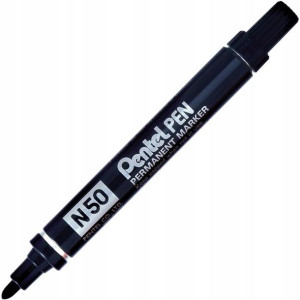 Marker Permanentny N50 Okrągły Czarny Pentel