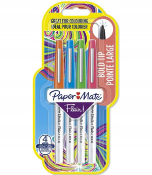 Flamastry Pisaki Flair Bold 4 Kolory Paper Mate