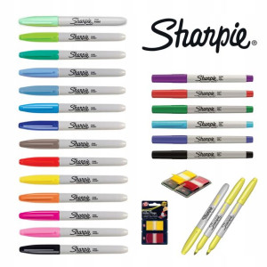 Zestaw 20 Markerów Permamentnych Sharpie Gratisy!
