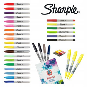 Zestaw 30 Markerów Permamentnych Sharpie Gratisy!