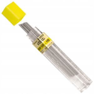 Grafity Ołówkowe Hb 0,9 Mm 12 Sztuk Czarne Pentel