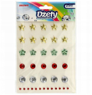 Dżety Samoprzylepne Kryształki Mix 38 Szt Brewis