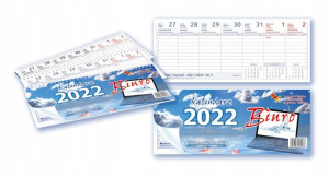 Kalendarz Biurkowy Poziomy Leżący 2022 Aniew