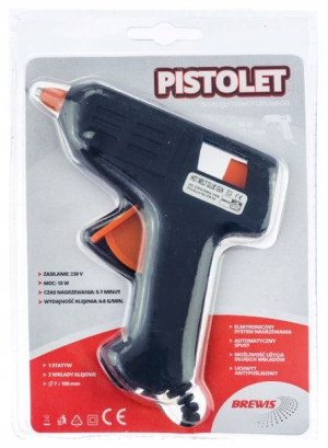 Pistolet Do Kleju Na Gorąco + 2 Wkłady 7 Mm Brewis