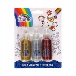 Klej Brokatowy 3 Kol. X 20 Ml Gr-bk20 B3 Fiorello