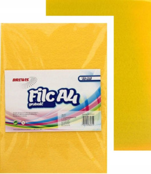 Filc Dekoracyjny A4 2 Mm Żółty 10 Szt Brewis
