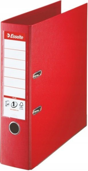 Segregator ESSELTE VIVIDA PLUS No.1 A4 80mm czerwo