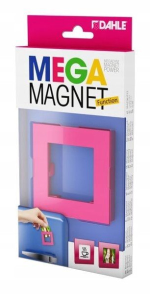 Magnes Kwadrat Xl 75x75mm Różowy Mega Magnet Dahle