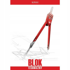Blok Techniczny Biały A4 10 Kartek Herlitz