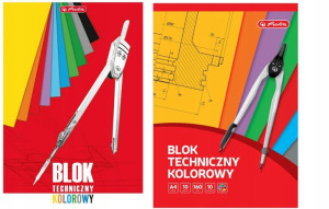 Blok Techniczny Kolorowy A4 10 Kartek Herlitz