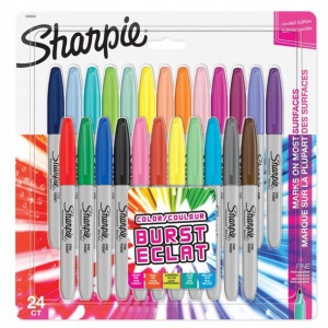 SHARPIE zestaw markerów FINE COLOR 24 SZT. +GRATIS