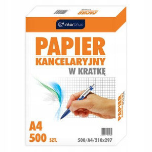 Papier Kancelaryjny A4 Kratka 500arkuszy Interdruk