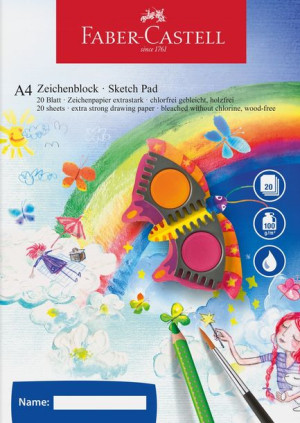 Szkicownik Faber-castell A4 Biały 20 Kartek