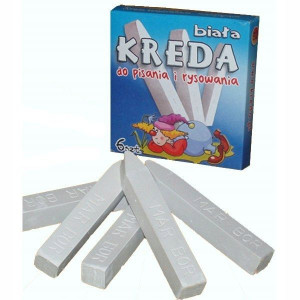 Kreda Szkolna Biała 6 Sztuk Mar Bor