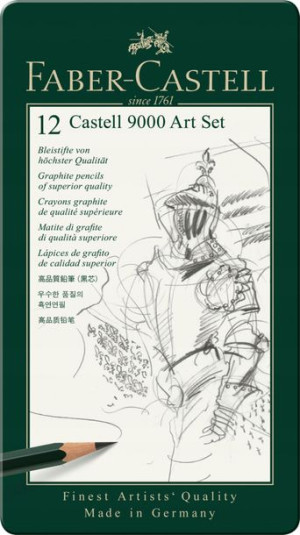 Ołówek Faber-castell 9000 Art 12 Szt. Opak. Metal