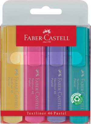Zakreślacz Faber-castel 1546 Pastelowe 4 Kol.