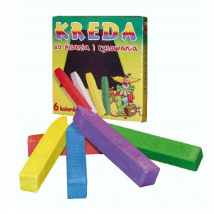 Kreda Szkolna Kolorowa Mar Bor 6 Szt.