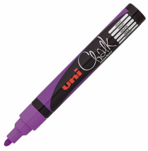 Marker Kredowy Pwe-5m Uni Chalk Fioletowy