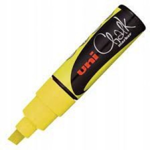 Marker Kredowy Pwe-8k Uni Chalk Żółty