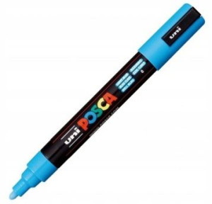 Marker Posca Pc-5m Uni Z Farbą Plakatową Jas-nieb