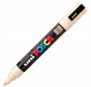 Marker Posca Pc-5m Uni Z Farbą Plakatową Beżowy