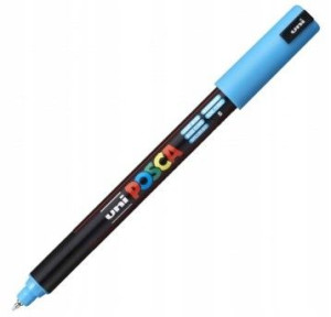 Marker Posca Pc-1mr Uni Zfarbą Plakatową Jas-nieb