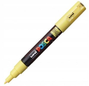 Marker Posca Pc-1m Uni Z Farbą Plakatową Past Żółt