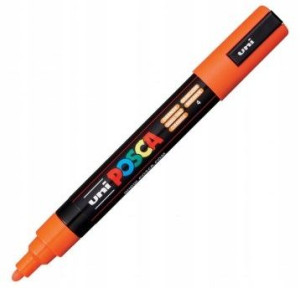 Marker Posca Pc-5m Uni Z Farbą Plakatową Pomarańcz