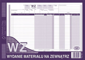 Druk 385-1 Wz Wydanie Materiału Na Zewnątrz A4