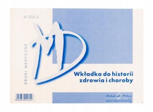 Druk M-003-3 Wkł. Do Historii Zdrowia I Choroby