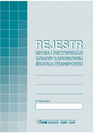 Druk H91-3 Rejest Mycia I Dezynfekcji Komory Ład.
