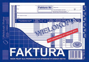 Druk 100-3e Faktura Netto Wielokopia 100-3e Mip