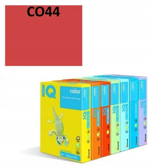 Papier ksero IQ COLOR A4 80g / 500ark. CO44 czerwony